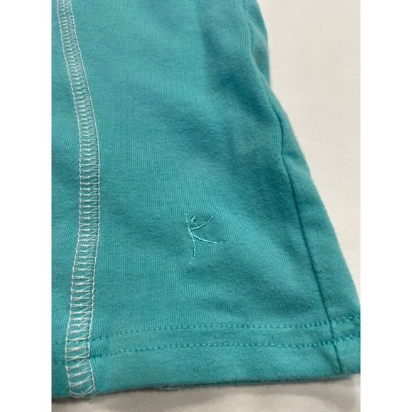 Danskin Now Womens Active Tank Top Size L 12/14 Teal Aqua Blue Athletic Workout - Picture 7 of 7